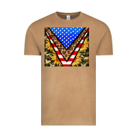 Vintage Camel american sunflower and camouflage Vintage Tee - AdoDesignShop
