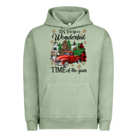 Pigment Oil Green its the most wonderful time of the year Urban Hoodie - CowGirlArtShop