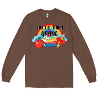 Chestnut back to school hello third grade 3200x2400 Long Sleeve Tee - AdoDesignShop
