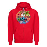 Red family cruise 2024 Zipper Hoodie - MaliasSmallBusiness