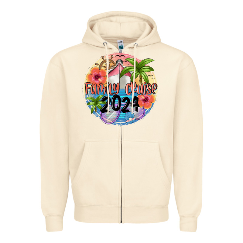 Family Cruise 2024 Zipper Hoodie by MaliasSmallBusiness | Teevron