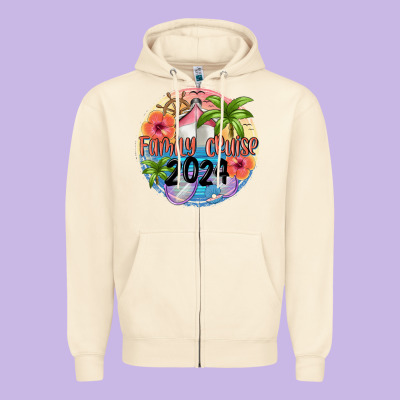 Family Cruise 2024 Zipper Hoodie Designed By Maliassmallbusiness