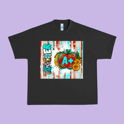 Teacher A+ Tumbler Urban Heavy Tee Designed By Bundleandbundleshop