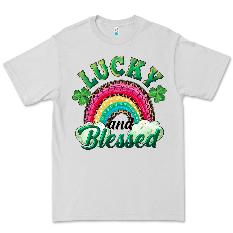 Lucky And Blessed Rainbow Premium Tee by RanaPortraitStore | Teevron