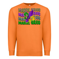 Carrot mardi gras with fleur de lis Premium Sweatshirt - LillyAllenDesigns