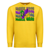 Lemon mardi gras with fleur de lis Premium Sweatshirt - LillyAllenDesigns