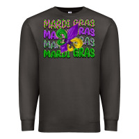 Smoke mardi gras with fleur de lis Premium Sweatshirt - LillyAllenDesigns