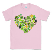 Bubblegum Pink heart shaped clover Classic Tee - AdoDesignShop