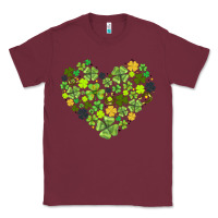 Burgundy heart shaped clover Classic Tee - AdoDesignShop