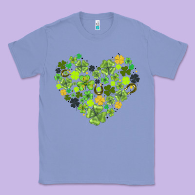 Heart Shaped Clover Classic Tee Designed By Adodesignshop