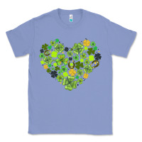 Colony Blue heart shaped clover Classic Tee - AdoDesignShop