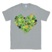Heather Grey heart shaped clover Classic Tee - AdoDesignShop