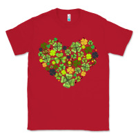 Red heart shaped clover Classic Tee - AdoDesignShop