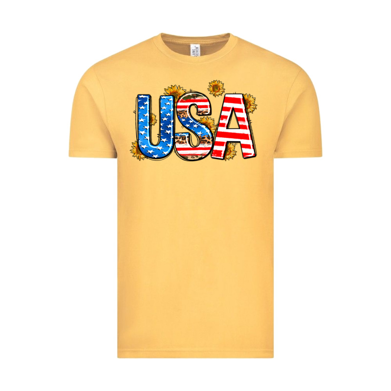 Usa Sunflower Vintage Tee by AdoDesignShop | Teevron
