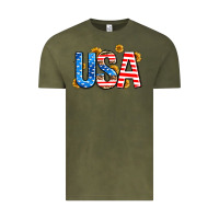 Vintage Olive usa sunflower Vintage Tee - AdoDesignShop