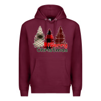 Burgundy Merry Christmas Premium Hoodie - Bettercallsaul