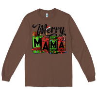 Chestnut merry mama Christmas Long Sleeve Tee - Jasminsmagicworld
