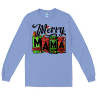 Colony Blue merry mama Christmas Long Sleeve Tee - Jasminsmagicworld