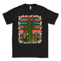 Black serape cowhide cacti Classic Tee - RanaPortraitStore