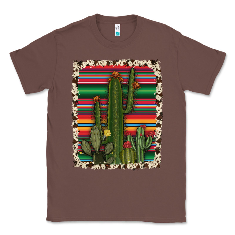 Serape Cowhide Cacti Classic Tee by RanaPortraitStore | Teevron