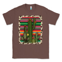 Chestnut serape cowhide cacti Classic Tee - RanaPortraitStore