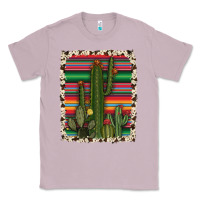 Lilac serape cowhide cacti Classic Tee - RanaPortraitStore