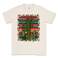 Natural serape cowhide cacti Classic Tee - RanaPortraitStore