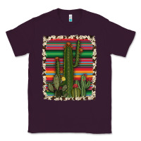Plum serape cowhide cacti Classic Tee - RanaPortraitStore