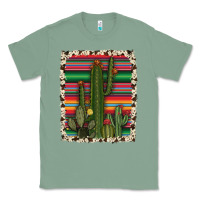 Sage serape cowhide cacti Classic Tee - RanaPortraitStore