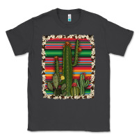 Smoke serape cowhide cacti Classic Tee - RanaPortraitStore
