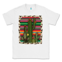 White serape cowhide cacti Classic Tee - RanaPortraitStore