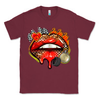 Burgundy race lips Classic Tee - AdoDesignShop