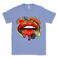 Colony Blue race lips Classic Tee - AdoDesignShop