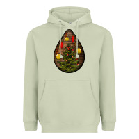 Matcha christmas  teardrop Heavyweight Hoodie - BundleAndBundleShop