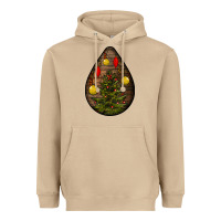 Mushroom christmas  teardrop Heavyweight Hoodie - BundleAndBundleShop