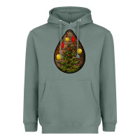 Sage christmas  teardrop Heavyweight Hoodie - BundleAndBundleShop