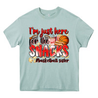 Arona im just here for the snacks basketball sister Heavy Core Tee - Zillion Design Studio