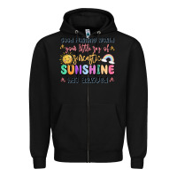 Black good morning world your little ray of sarcastic Zipper Hoodie - MaliasSmallBusiness
