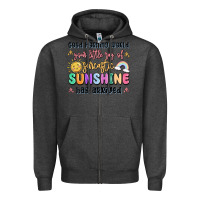 Charcoal Heather good morning world your little ray of sarcastic Zipper Hoodie - MaliasSmallBusiness