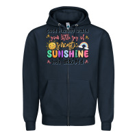Navy good morning world your little ray of sarcastic Zipper Hoodie - MaliasSmallBusiness