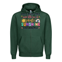 Sports Green good morning world your little ray of sarcastic Zipper Hoodie - MaliasSmallBusiness