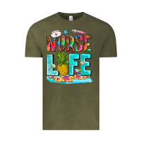 Vintage Olive nurse life summer Vintage Tee - AdoDesignShop