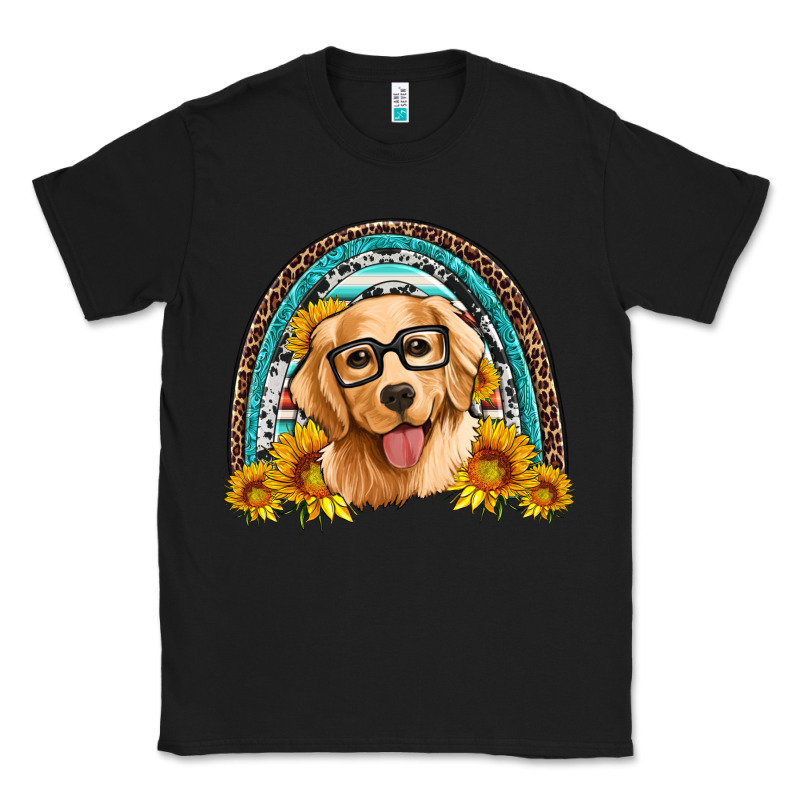 Golden Retriever Rainbow Classic Tee by Artiststas | Teevron