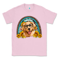 Bubblegum Pink golden retriever rainbow Classic Tee - Artiststas