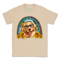 Mushroom golden retriever rainbow Classic Tee - Artiststas