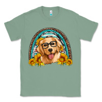 Sage golden retriever rainbow Classic Tee - Artiststas