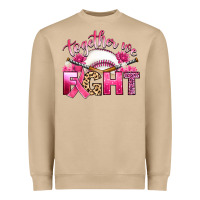 Breast Cancer Together We Fight With Baseball Heavyweight Sweatshirt | Teevron