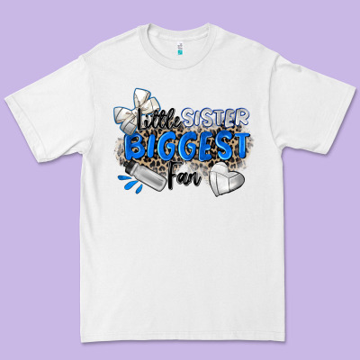 Little Sister Biggest Fan Volleyball Premium Tee Designed By Zillion Design Studio