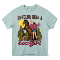 Arona shoulda been a cowgirl bucking horse Heavy Core Tee - texasbilliewilder