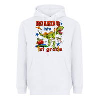 White roaring into 1st grade Heavyweight Hoodie - BundleAndBundleShop